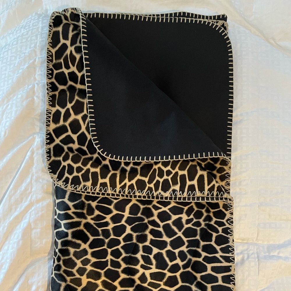 Flannel Tiger print Throw